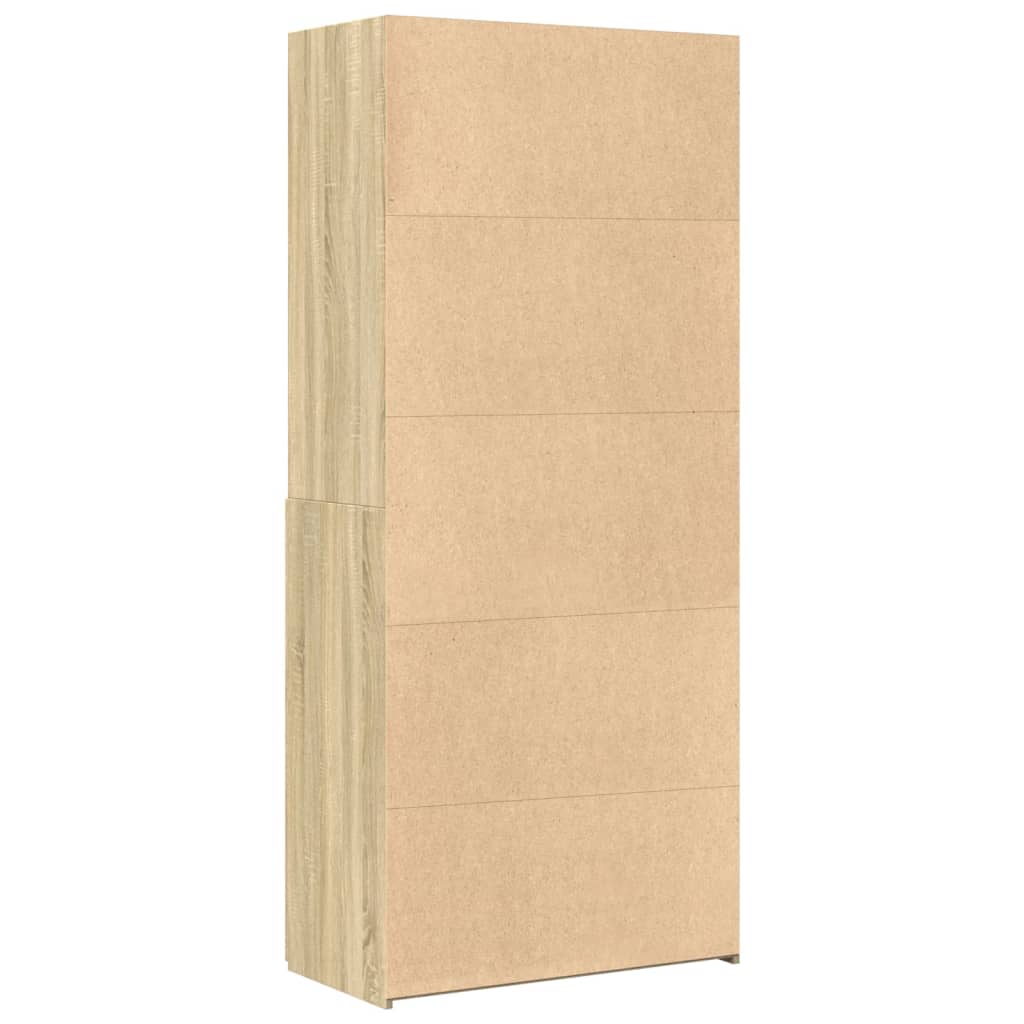 skab 80x42,5x185 cm konstrueret træ sonoma-eg