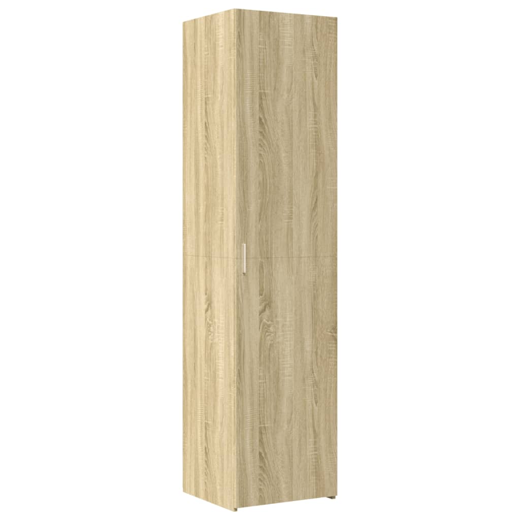 højskab 40x42,5x185 cm konstrueret træ sonoma-eg