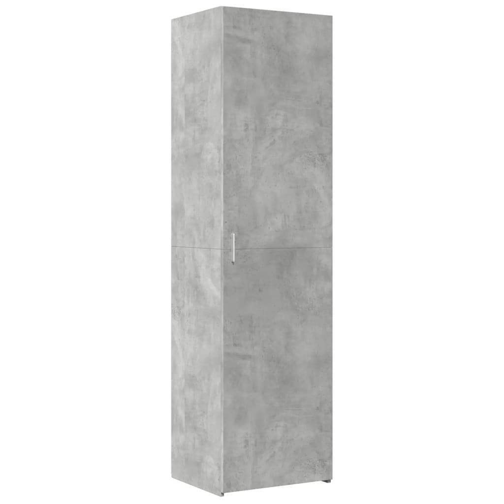 højskab 40x42,5x185 cm konstrueret træ betongrå