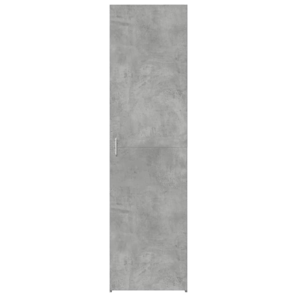 højskab 40x42,5x185 cm konstrueret træ betongrå