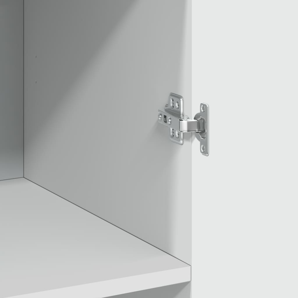 skab 70x42,5x185 cm konstrueret træ hvid