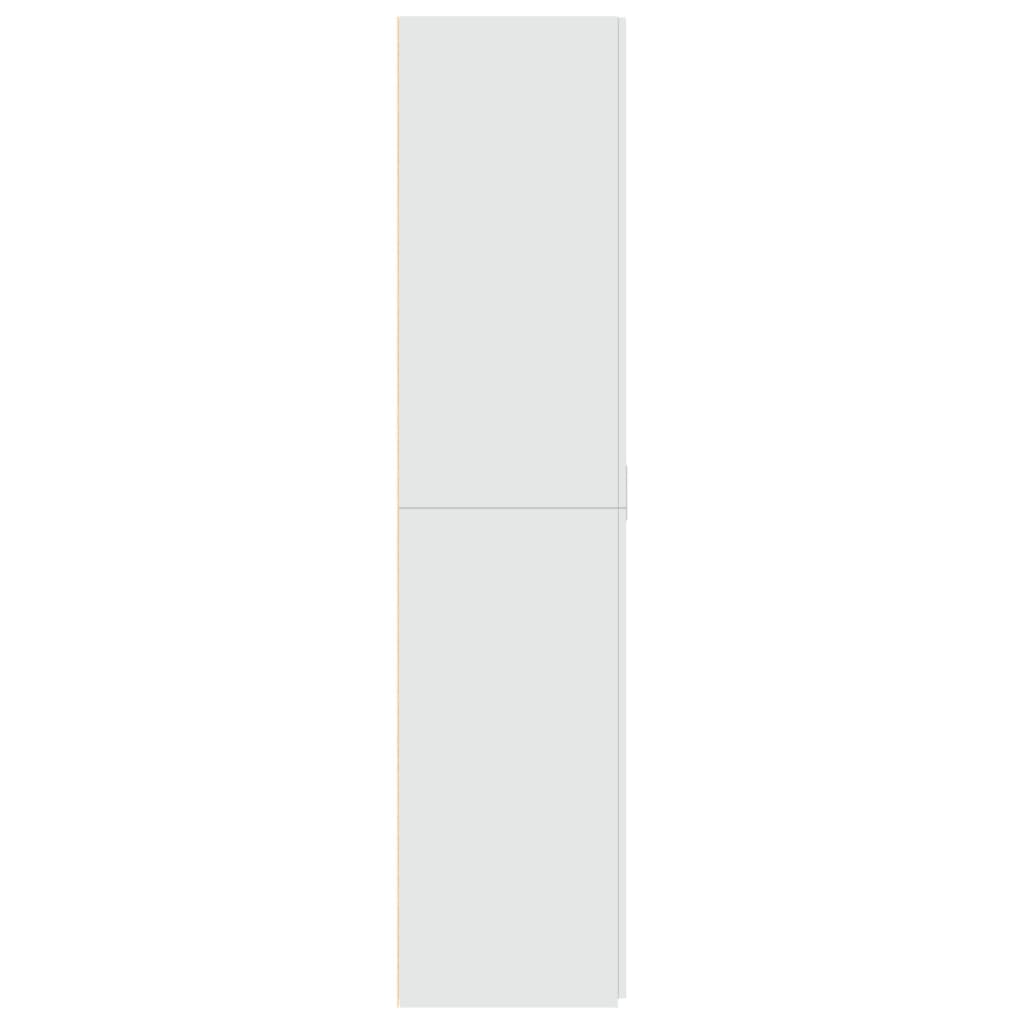 skab 80x42,5x185 cm konstrueret træ hvid