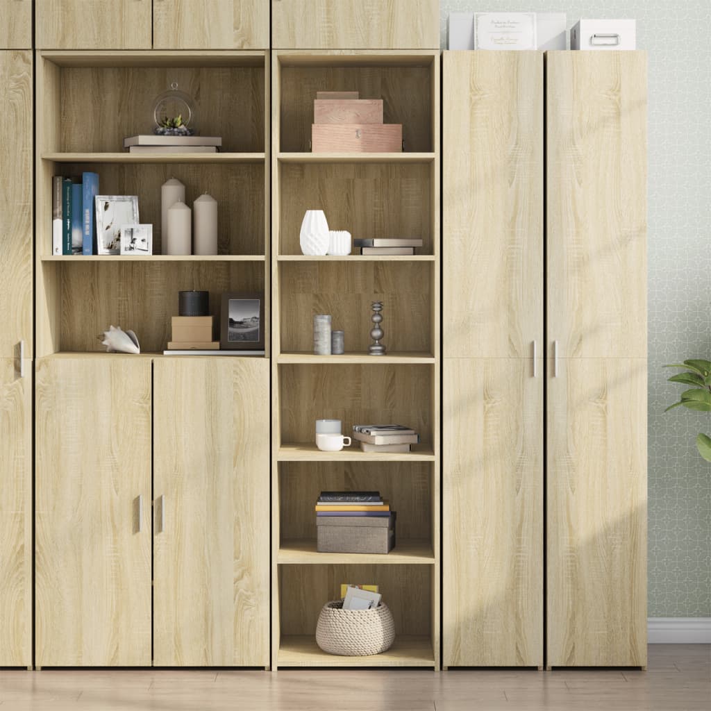 højskab 50x41x185 cm konstrueret træ sonoma-eg