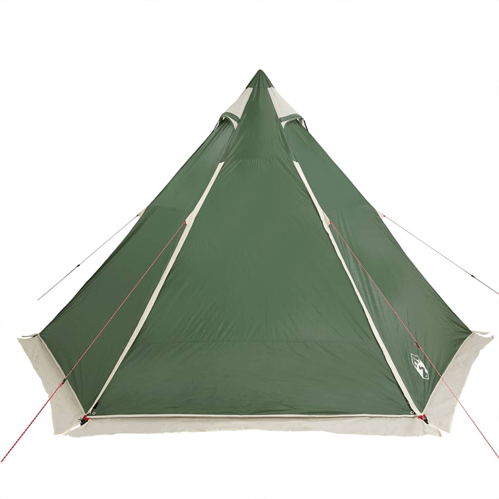 6-personers campingtelt vandtæt grøn