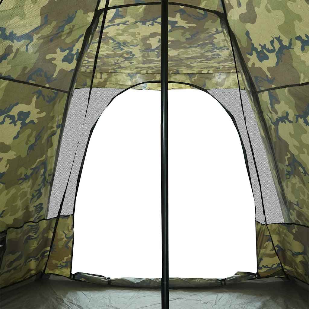 6-personers familietelt vandtæt camouflage