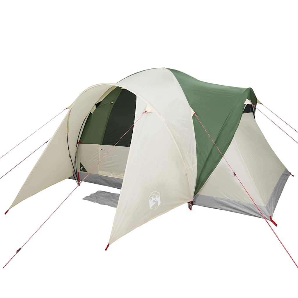 6-personers kuppeltelt vandtæt grøn