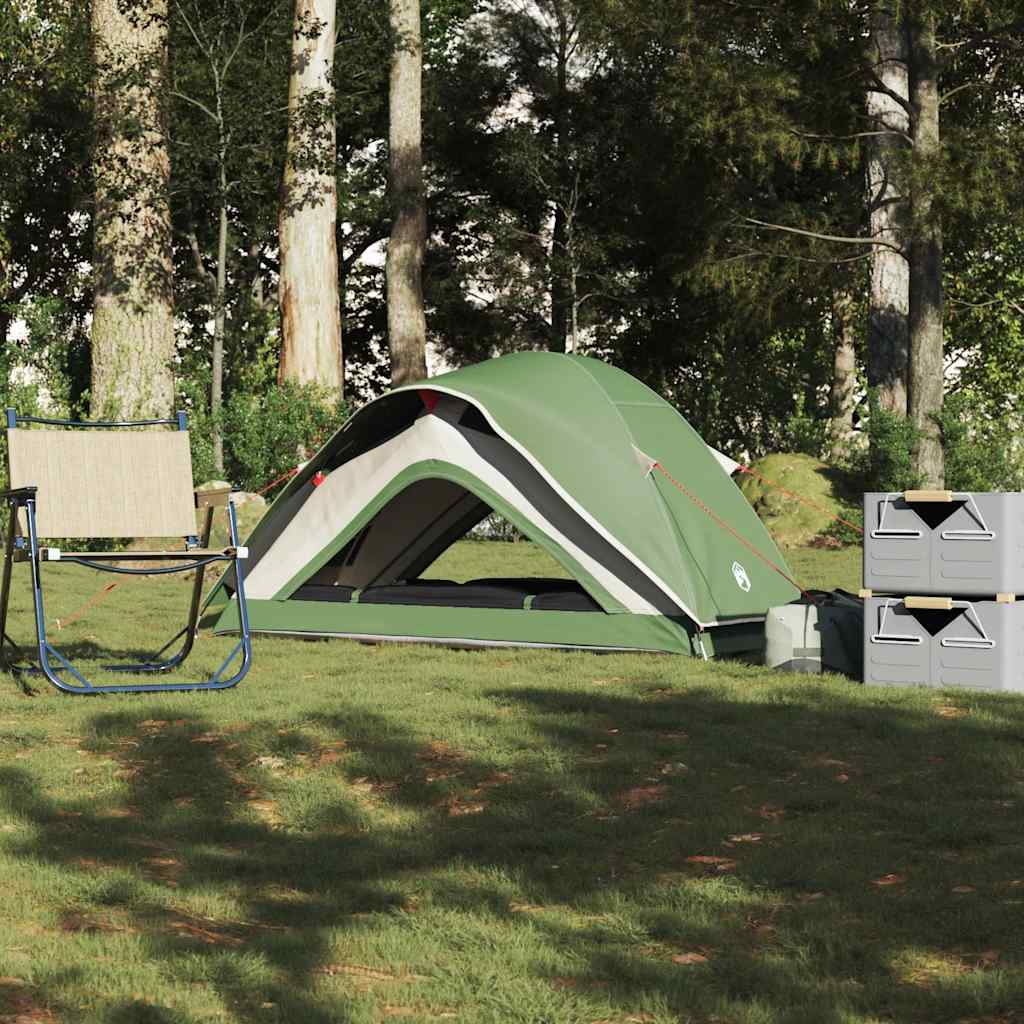 1-personers campingtelt vandtæt grøn