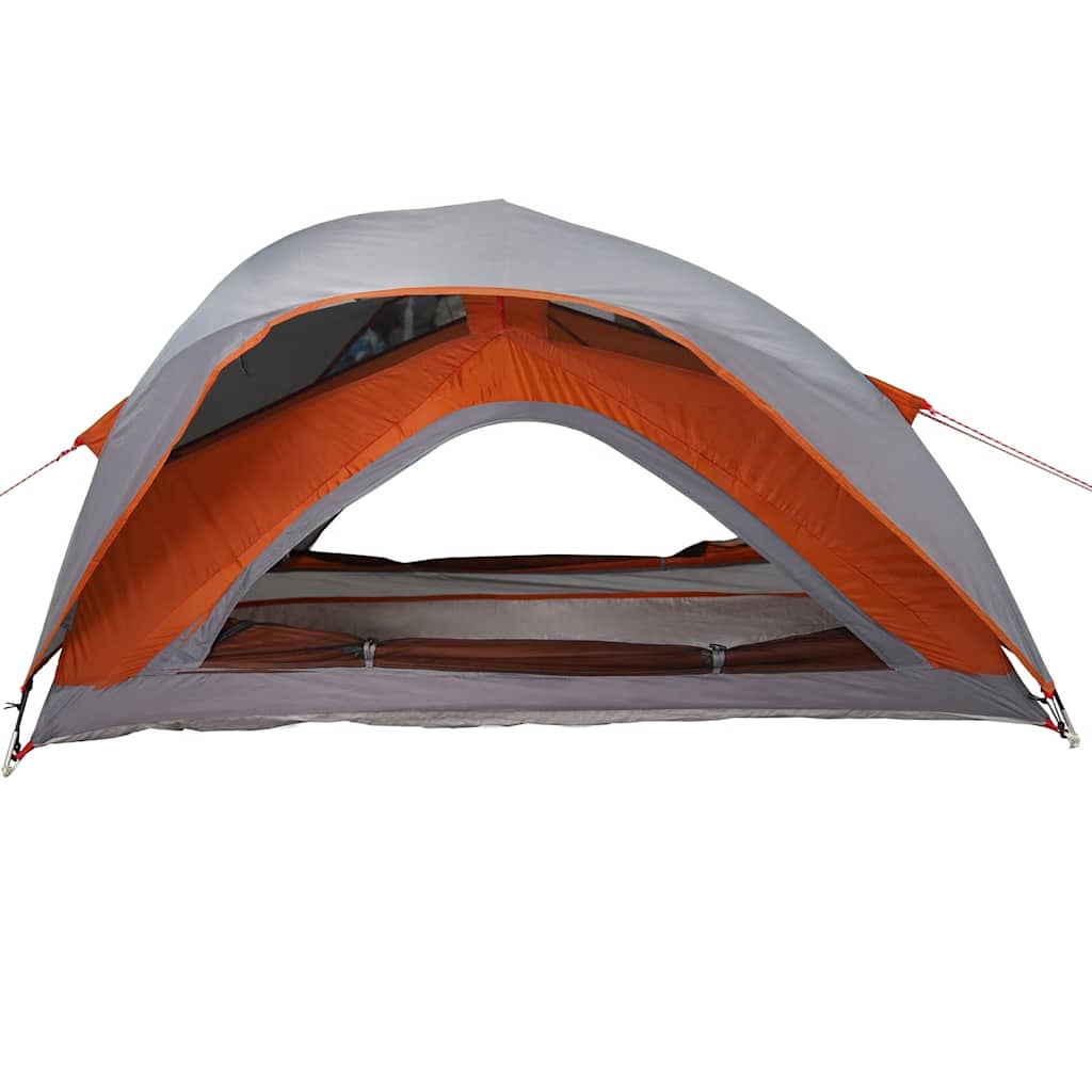 1-personers campingtelt vandtæt grå og orange