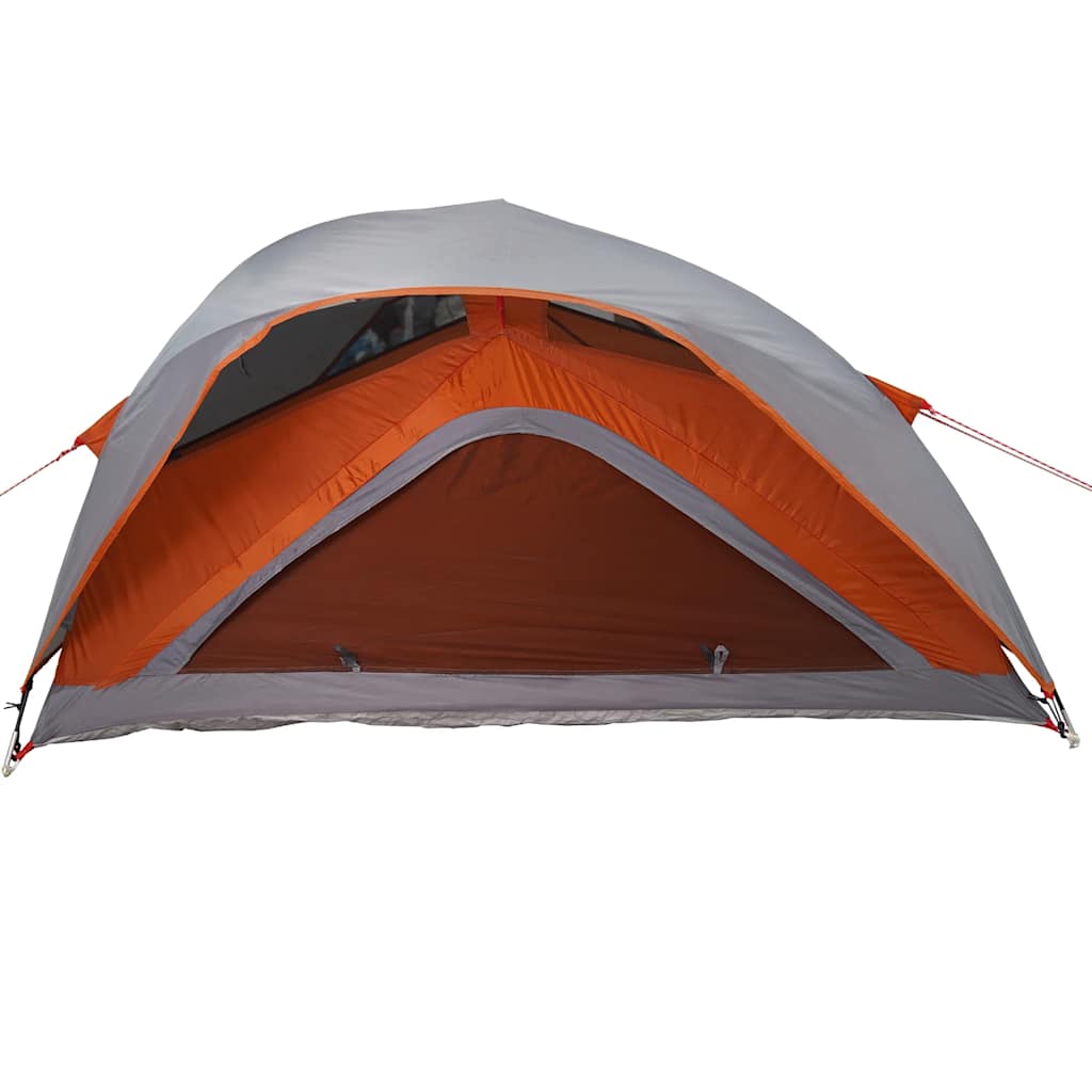 1-personers campingtelt vandtæt grå og orange