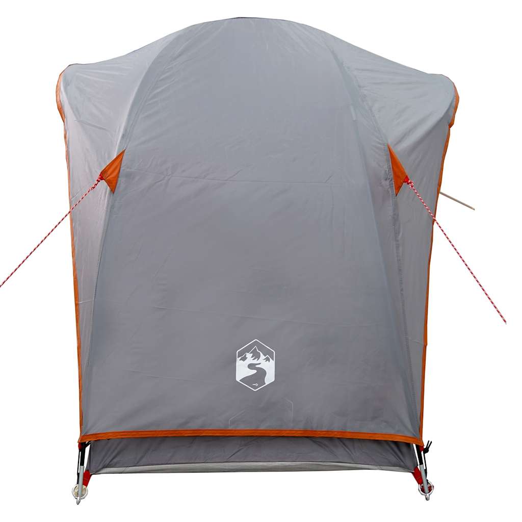 1-personers campingtelt vandtæt grå og orange