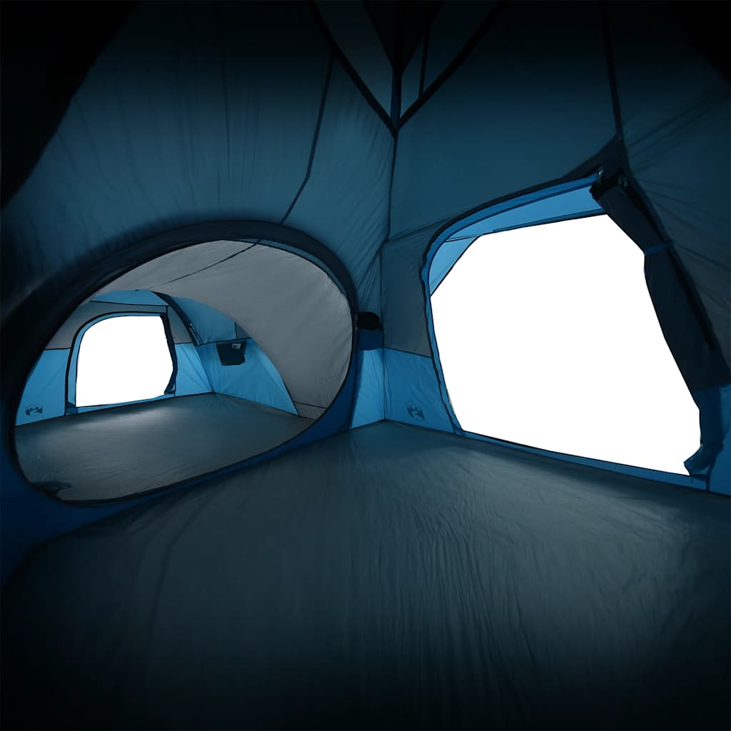 5-personers campingtelt vandtæt blå