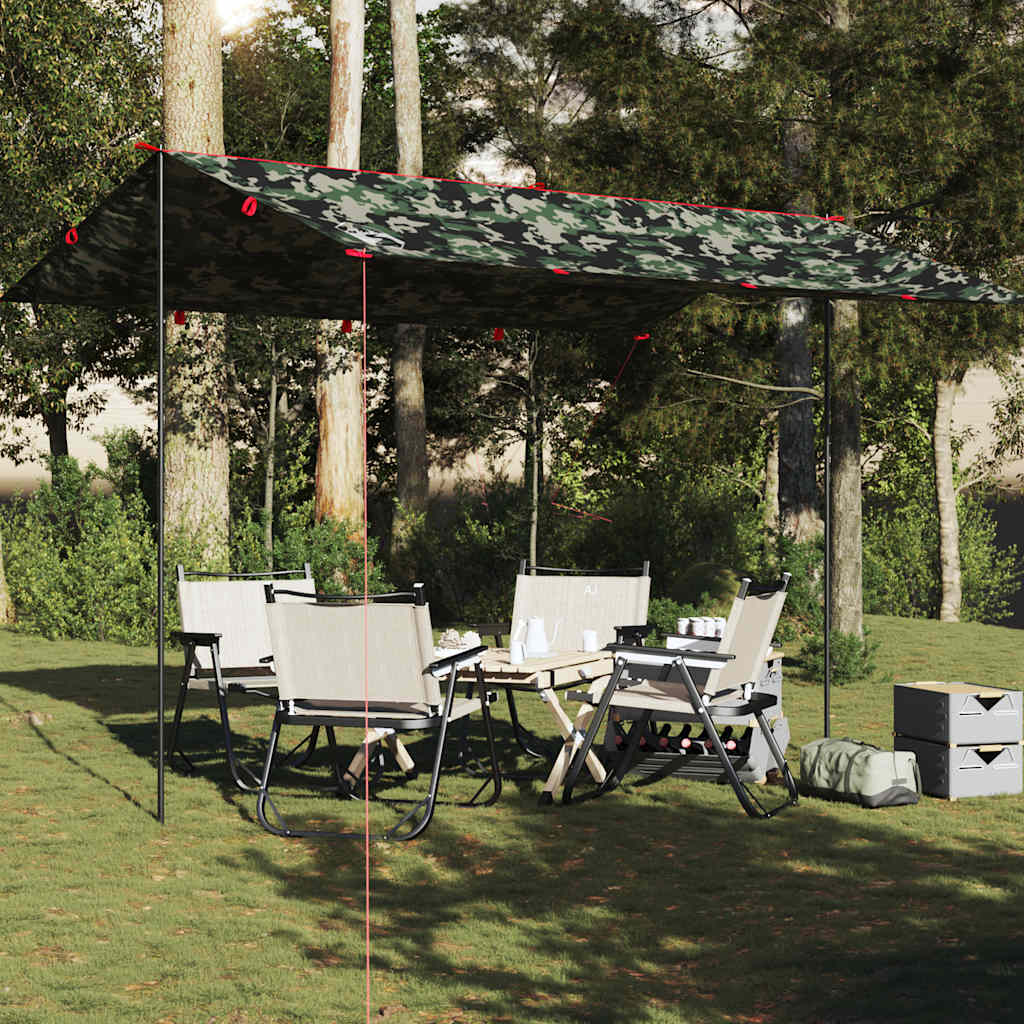 tarp 406x306 cm vandtæt camouflage