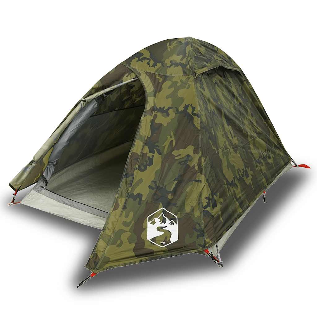 2-personers campingtelt vandtæt kuppel camouflage