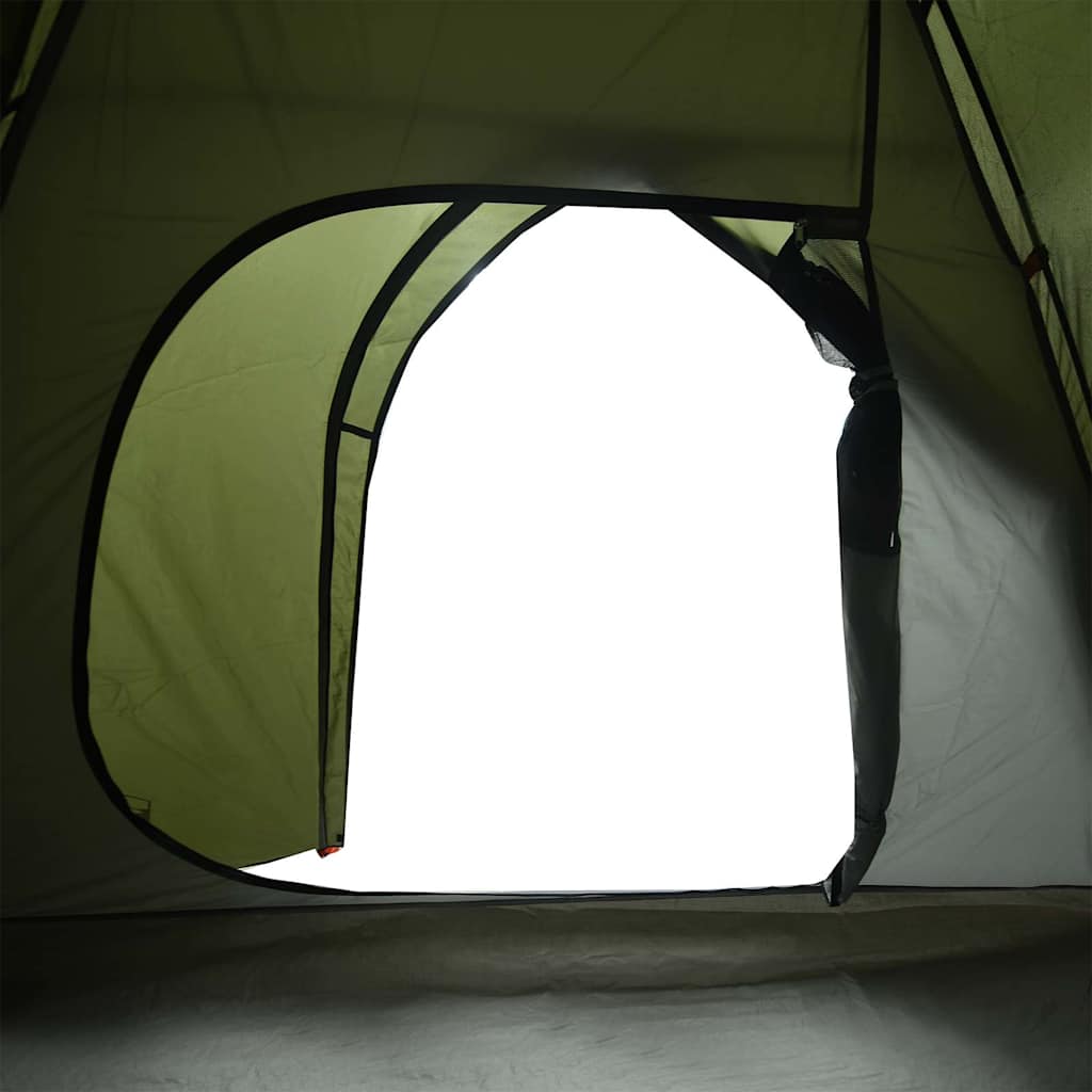 3-personers campingtelt vandtæt kuppel olivengrøn