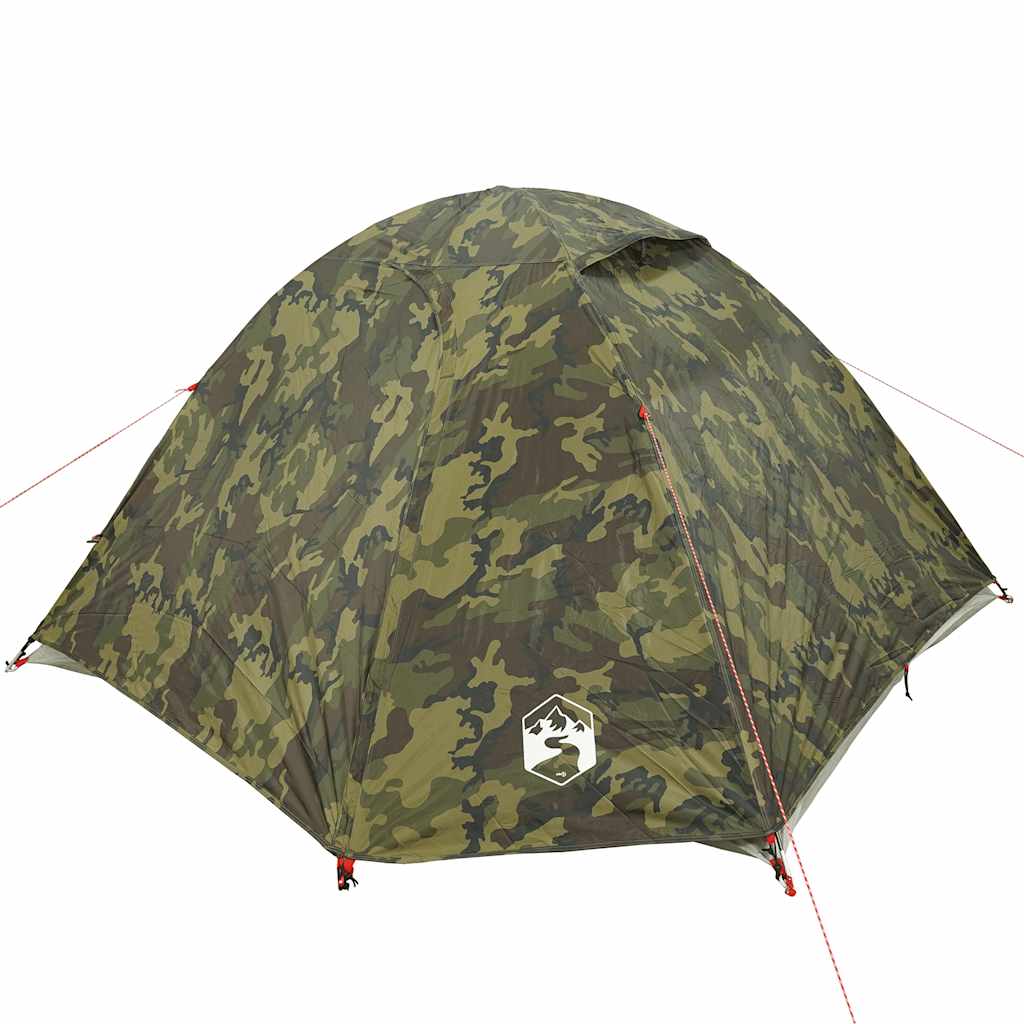 3-personers campingtelt vandtæt kuppel camouflage