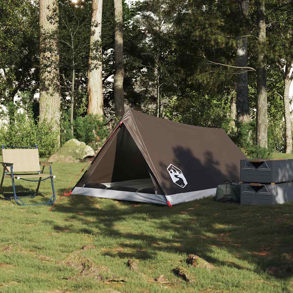 2-personers campingtelt vandtæt brun