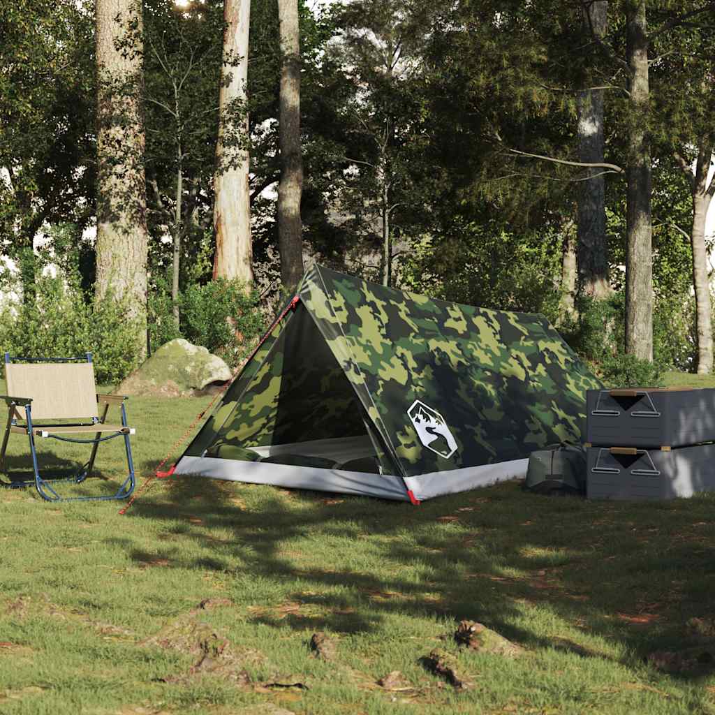 2-personers campingtelt vandtæt camouflage