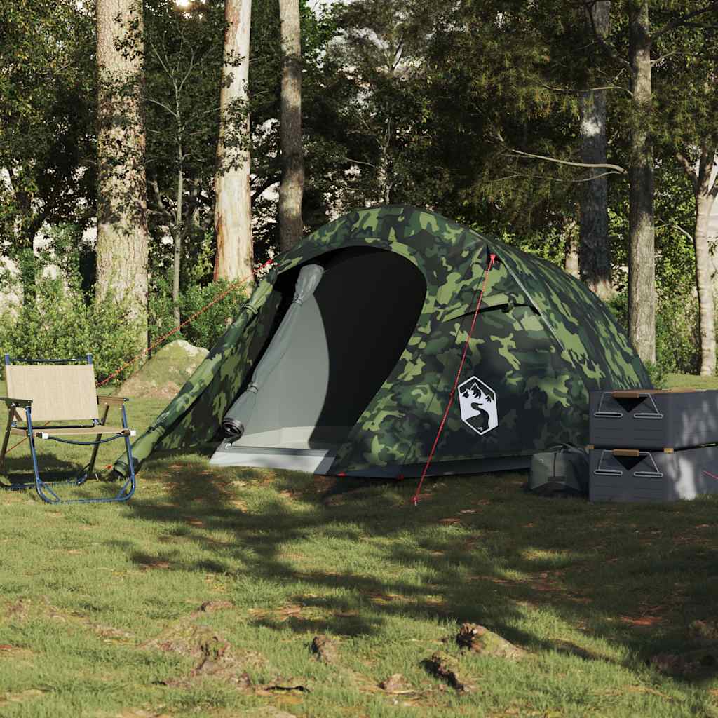 2-personers campingtelt vandtæt camouflage