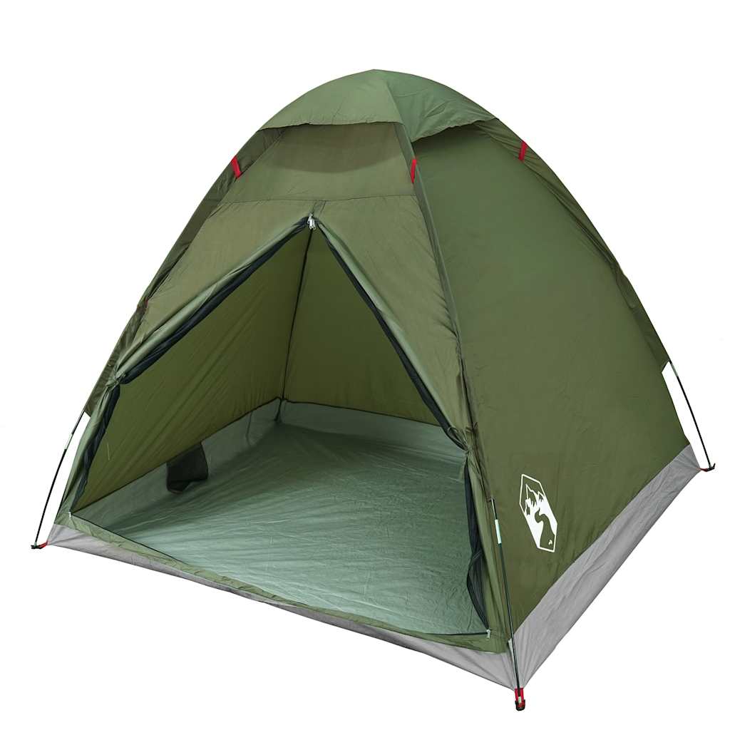 2-personers campingtelt vandtæt kuppel olivengrøn