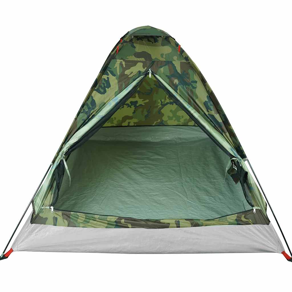 2-personers campingtelt vandtæt kuppel camouflage