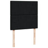 kontinentalseng med madras 90x190 cm stof sort