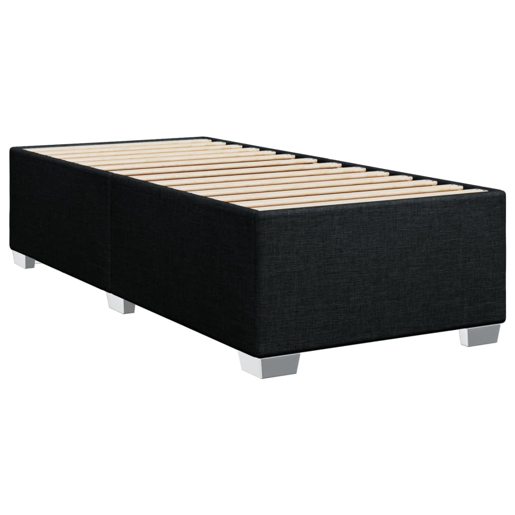 kontinentalseng med madras 90x190 cm stof sort