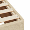 kontinentalseng med madras 90x190 cm stof cremefarvet