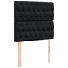 kontinentalseng med madras 90x190 cm stof sort