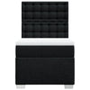 kontinentalseng med madras 90x190 cm stof sort