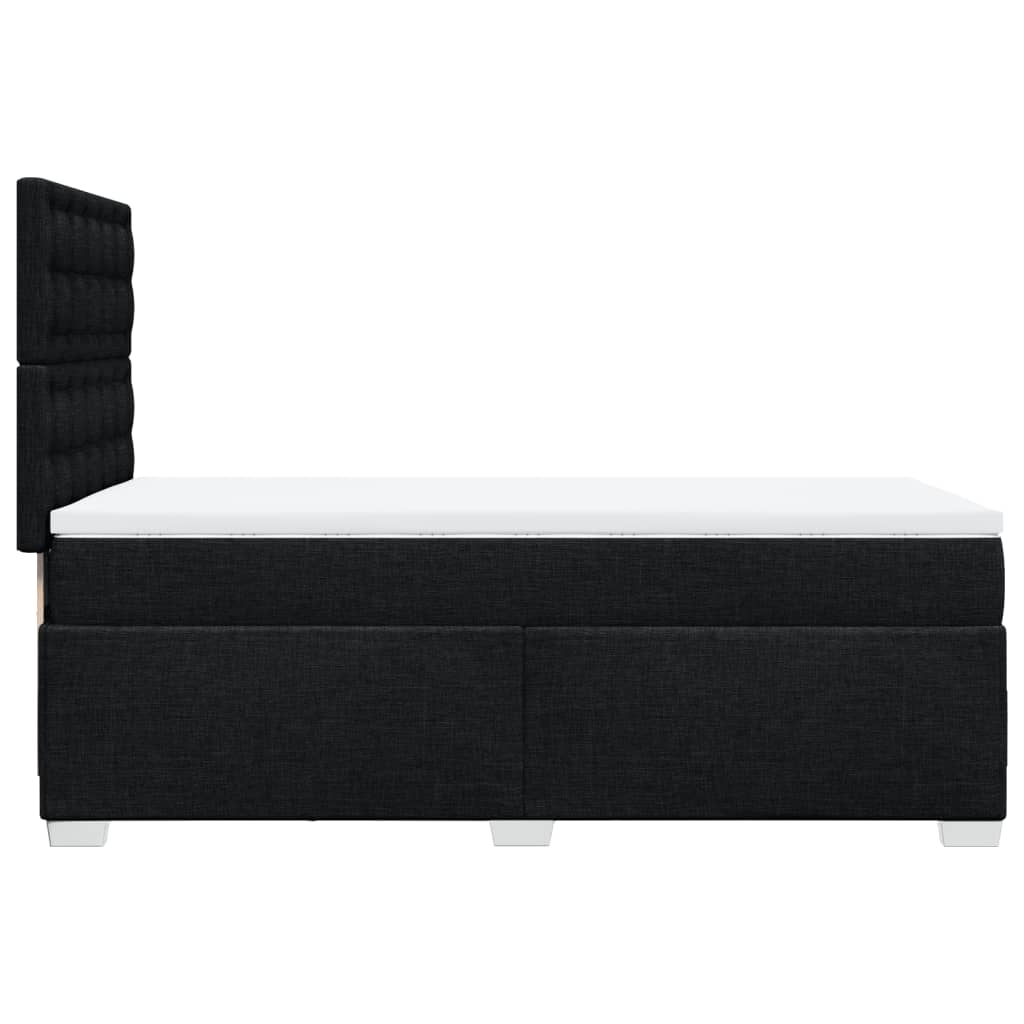 kontinentalseng med madras 90x190 cm stof sort