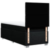 kontinentalseng med madras 90x190 cm stof sort