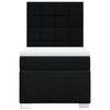 kontinentalseng med madras 90x200 cm stof sort
