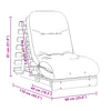 futon med madras 60x206x11 cm massivt douglasgran