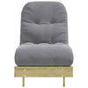 futon med madras 60x206x11 cm massivt fyrretræ