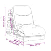futon med madras 60x206x11 cm massivt fyrretræ