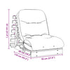 futon med madras 70x206x11 cm massivt fyrretræ hvid