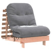 futon med madras 70x206x11 cm massivt douglasgran