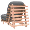 futon med madras 70x206x11 cm massivt douglasgran