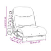 futon med madras 70x206x11 cm massivt douglasgran