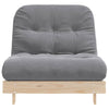 futon med madras 80x206x11 cm massivt fyrretræ