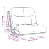 futon med madras 80x206x11 cm massivt fyrretræ