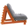 futon med madras 80x206x11 cm massivt fyrretræ