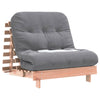 futon med madras 80x206x11 cm massivt fyrretræ