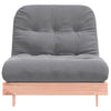 futon med madras 80x206x11 cm massivt fyrretræ