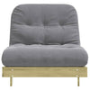 futon med madras 80x206x11 cm massivt fyrretræ