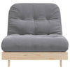 futon med madras 90x206x11 cm massivt fyrretræ