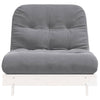 futon med madras 90x206x11 cm massivt fyrretræ
