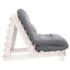 futon med madras 90x206x11 cm massivt fyrretræ