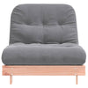 futon med madras 90x206x11 cm massivt fyrretræ