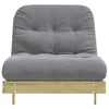futon med madras 90x206x11 cm massivt fyrretræ